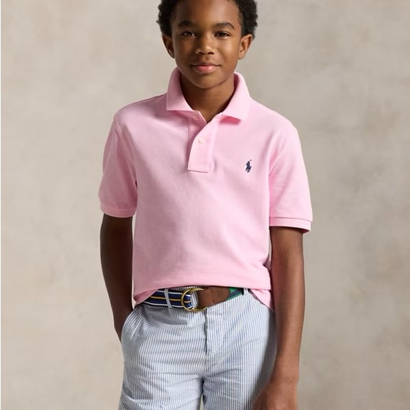 Polo by Ralph Lauren Boys Iconic Mesh Polo Shirt - Picture 6 of 6